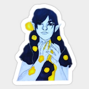 Glowing light character design Sticker